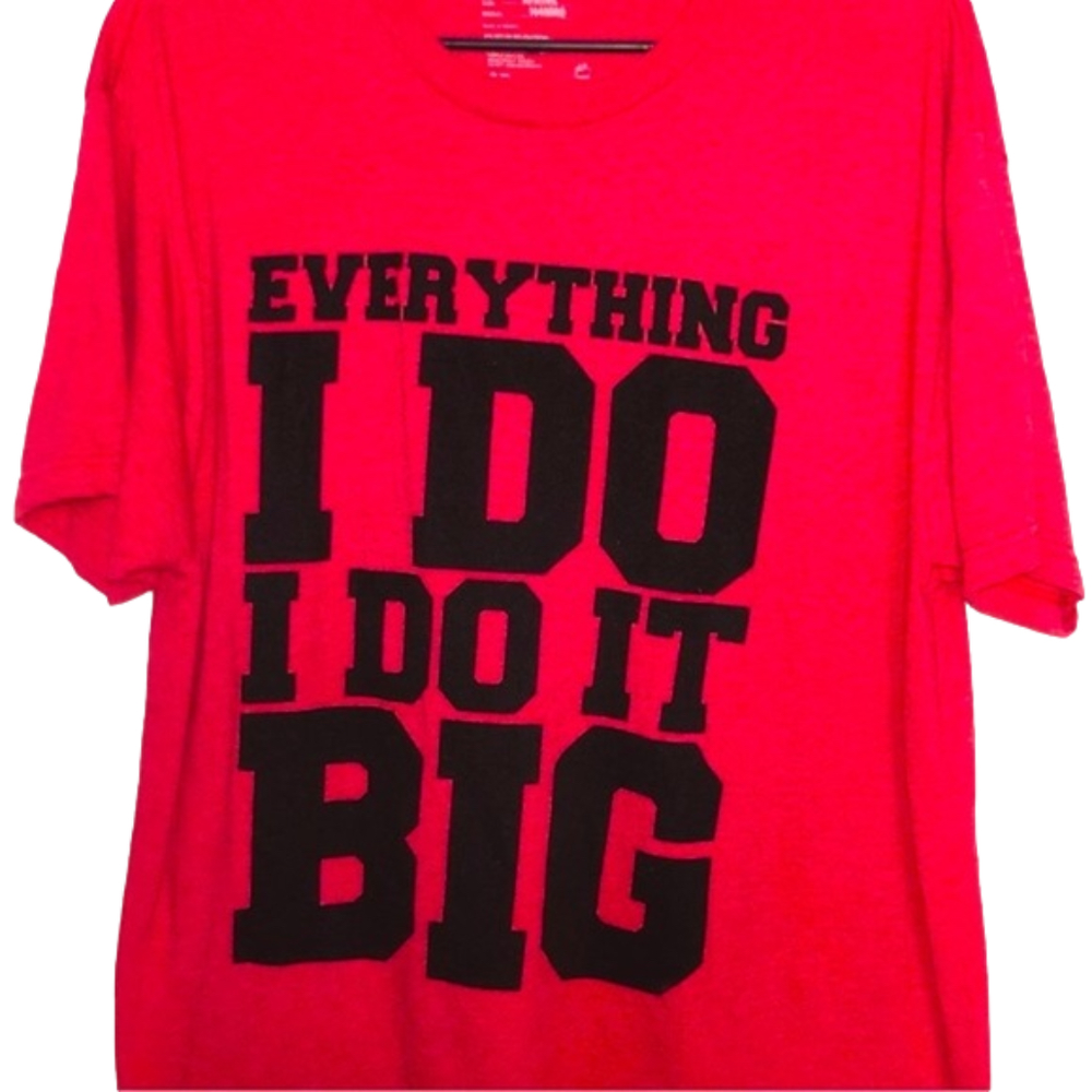 URBAN PIPELINE Red “Everything I Do I Do It Big” T-Shirt - Picture 2 of 4